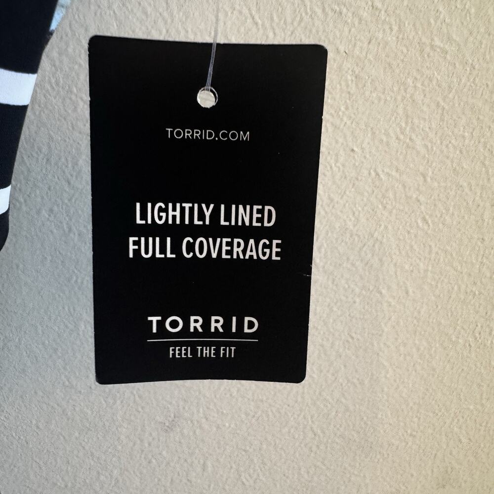 NWT Torrid 4 D/DD Womens 26 4X Slim Fix Underwire One Piece Swimsuit Shoreline - Picture 16 of 16